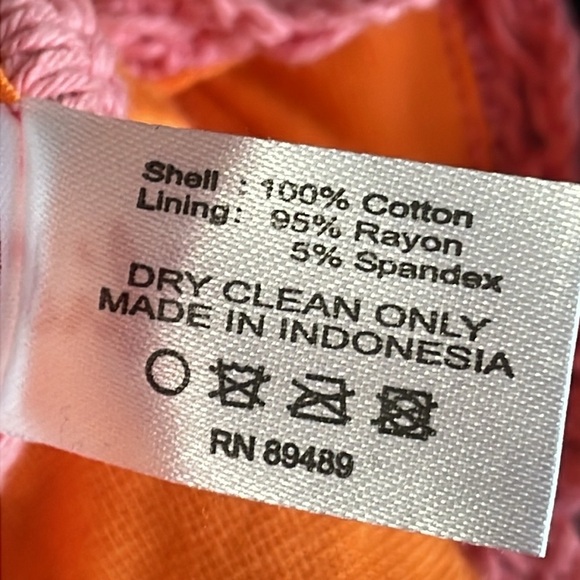 Bali Chic Pink Crochet one piece bathing suit - Picture 6 of 6